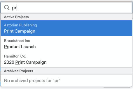 Project Search